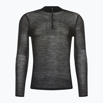 Férfi Smartwool Intraknit Merino 200 1/4 Zip thermo póló fekete 16260