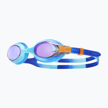 Gyermek úszószemüveg TYR Swimple Tie Dye tükrös kék / multi