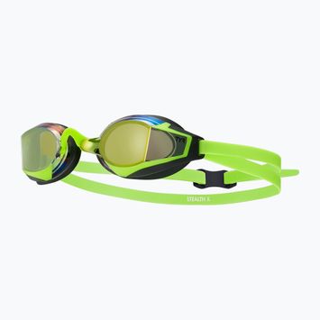 TYR Stealth-X Performance Mirrored electro lime úszószemüveg