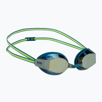 Úszószemüveg TYR Blackops 140 Ev Racing Mirrored turquoise/lime