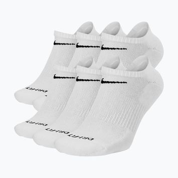 Férfi zokni Nike Everyday Plus Cushioned No Show 6 pár white/black