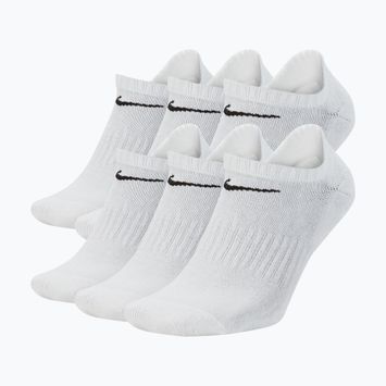 Zokni Nike Everyday Cushioned No-Show 6 pár white/black