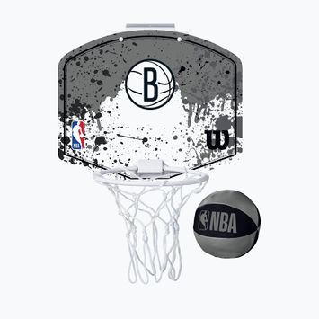 Wilson NBA Team Mini Hoop Brooklyn Nets kosárlabda szett fekete