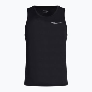 Férfi Saucony Stopwatch Singlet futópóló fekete SAM800277-BK