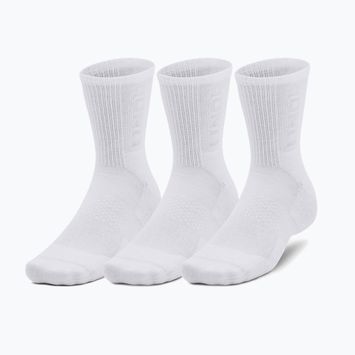Under Armour 3-Maker Mid Crew zokni 3 pár fehér/fehér/mod szürke