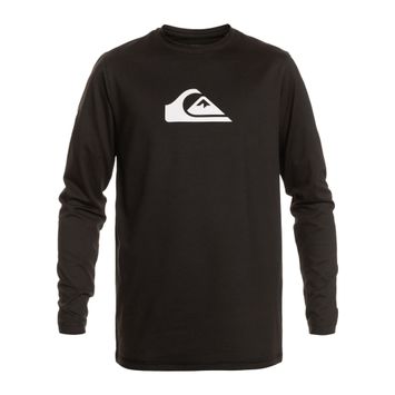 Férfi Quiksilver Solid Streak úszó hosszú ujjú fekete