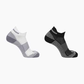Salomon Aero Ankle futó zokni 2 pár fekete/fehér