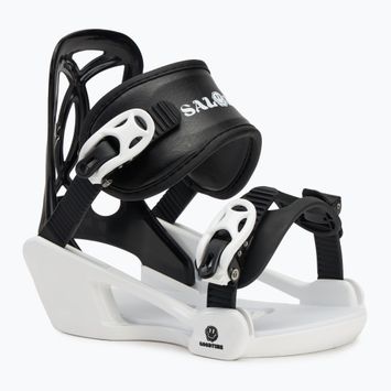 Gyermek snowboard kötés Salomon Goodtime XS fekete/fehér