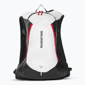 Salomon Cross 8 l fehér/fekete futó hátizsák
