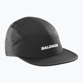 Salomon 5 Panel mély fekete baseball sapka