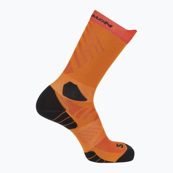 Salomon Aero Crew piros narancssárga/kurkuma zokni