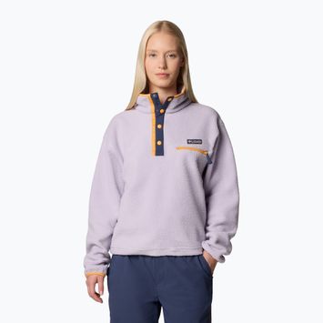 Columbia Helvetia II Cropped Half Snap Fleece női melegítőfelső levendula gyöngyház