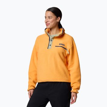 Columbia Helvetia II Cropped Half Snap Fleece nyári narancssárga női melegítőfelső