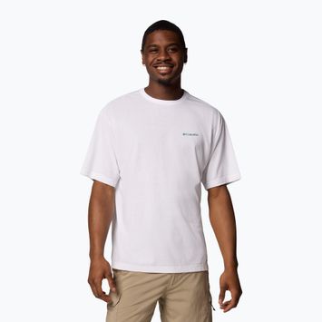 Columbia Cedar Trail Back Graphic Tee fehér/trailguide ikonokkal férfi póló