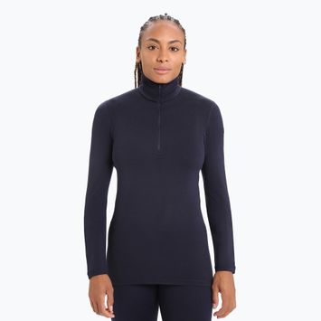 Női termikus pulóver icebreaker 260 Tech LS Half Zip éjfekete navy