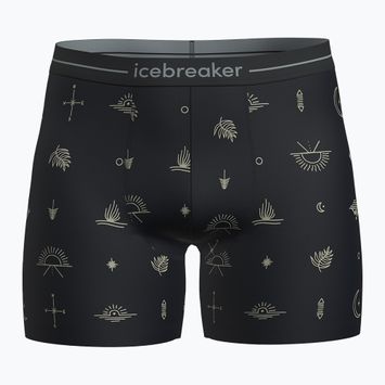 Thermo boxeralsó icebreaker Merino150 Anatomica Boxers Explore More black/aop