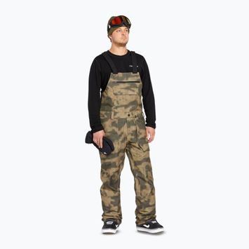 Férfi snowboard nadrág Volcom Roan Bib Overall camouflage