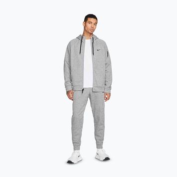 Férfi tréningfelső Nike Therma Fit Full-Zip dark grey heather/particle grey/black