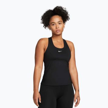 Női sportmelltartó Nike Swoosh Medium Support Bra black/black/white