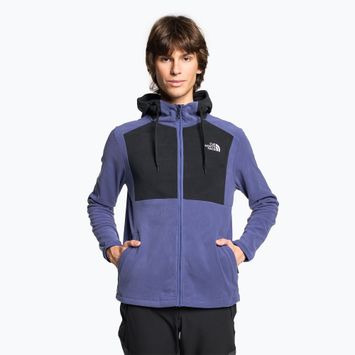 Férfi The North Face Homesafe Full Zip Fleece kapucnis pulóver barlang kék/fekete