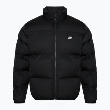 Férfi Nike Sportswer Club Puffer szigetelt kabát fekete/fehér