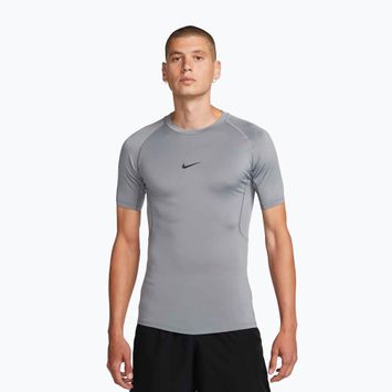 Férfi edzőpóló Nike Pro Dri-Fit Tight Fitness smoke grey/black