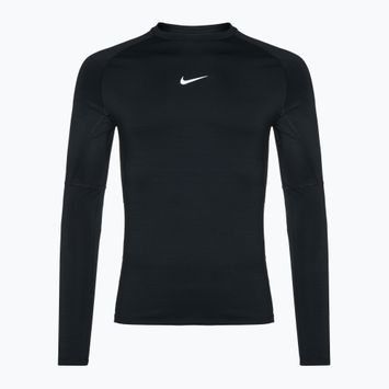 Férfi hosszú ujjú edzőruha Nike Pro Warm LS fekete/fehér