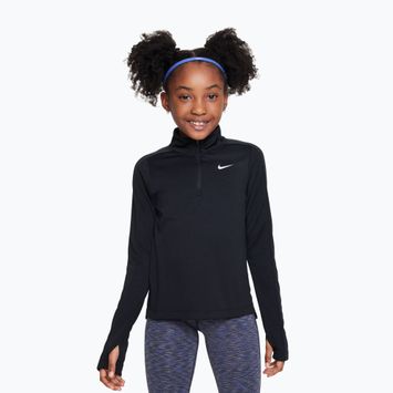 Gyerek edző hosszú ujjú póló Nike Dri-Fit 1/4 Zip black/white
