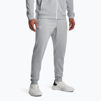 Férfi Under Armour Sportstyle Tricot Tricot Jogger mod szürke/fehér nadrág