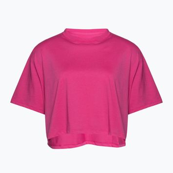 női edzőpóló Under Armour Campus Boxy Crop astro pink/black