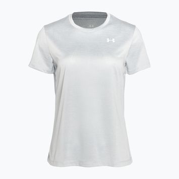 női edzőpóló  Under Armour Tech C-Twist halo gray/white