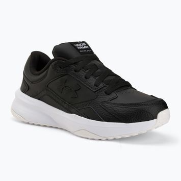 Under Armour Edge Leather férfi edzőcipő fekete/fekete/fehér