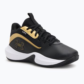 Under Armour Lockdown 7 kosárlabda cipő fekete/fekete/metál arany