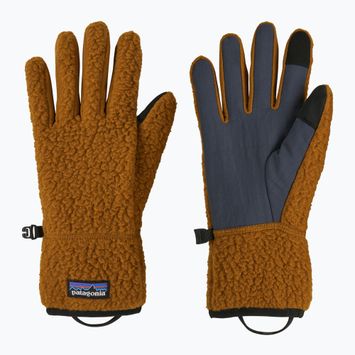 Női túrakesztyű Patagonia Retro Pile Fleece shelter brown