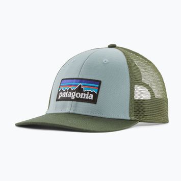 Patagonia P-6 Logo LoPro Trucker termál kék baseball sapka