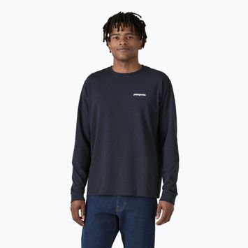 Férfi Patagonia P-6 Logo Responsibili Longsleeve új navy