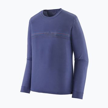 Férfi Patagonia Cap Cool Merino Blend Longsleeve Graphic strata stripe/solstice lila