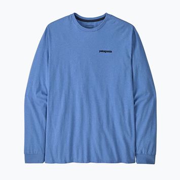 Férfi Patagonia P-6 Logo Responsibili Longsleeve bő kék