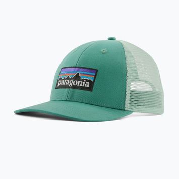 Patagonia P-6 Logo LoPro Trucker szívleveles zöld baseball sapka