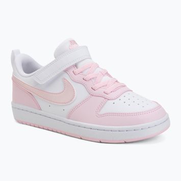 Gyerekcipők Nike Court Borough Low Recraft white/pink foam