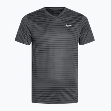 Férfi tenisz póló Nike Court Dri-Fit Top Novelty anthracite/white