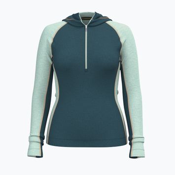 Női thermo pulóver Smartwool Classic Thermal Merino Base Layer 1/2 Zip Hoodie Boxed twilight/arctic green