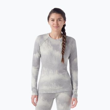 Női thermo hosszú ujjú felső Smartwool Merino 250 Baselayer Crew Boxed light gray foggy pines