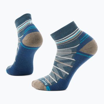 Túrazokni Smartwool Hike Light Cushion Pattern Ankle twilight blue