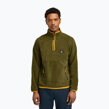 Férfi pulóver Timberland Polar 1/4 Zip Fleece dark olive