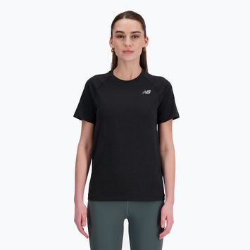 Női New Balance varrás nélküli fekete póló