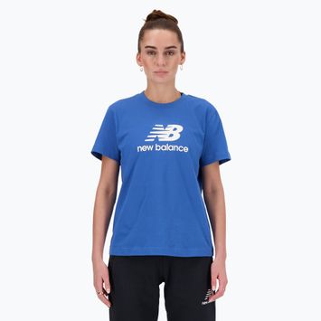 Női New Balance Jersey Jersey Stacked Logo póló blueagat