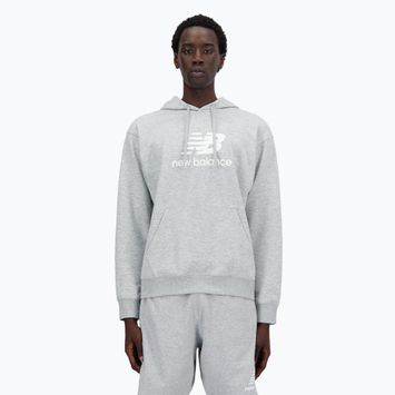 Férfi melegítőfelső New Balance Stacked Logo French Terry Hoodie athletic grey