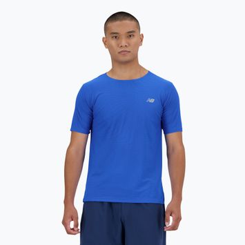 Férfi New Balance Jacquard kék oasis póló