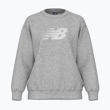 Női pulóver New Balance Sport Fleece Logo Crew atlétikai szürke